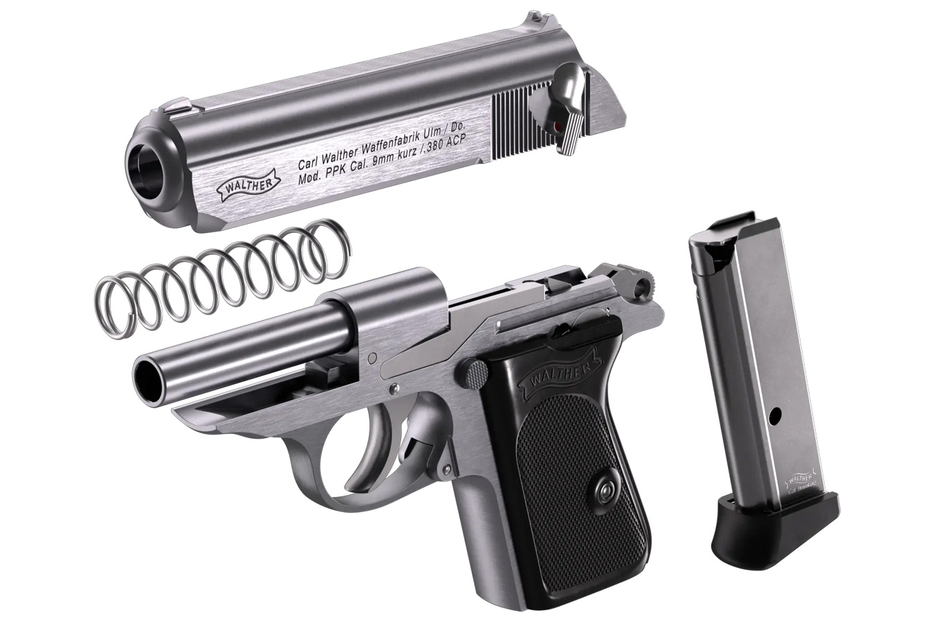 WALTHER PPK 380 ACP Stainless Carry Conceal Pistol